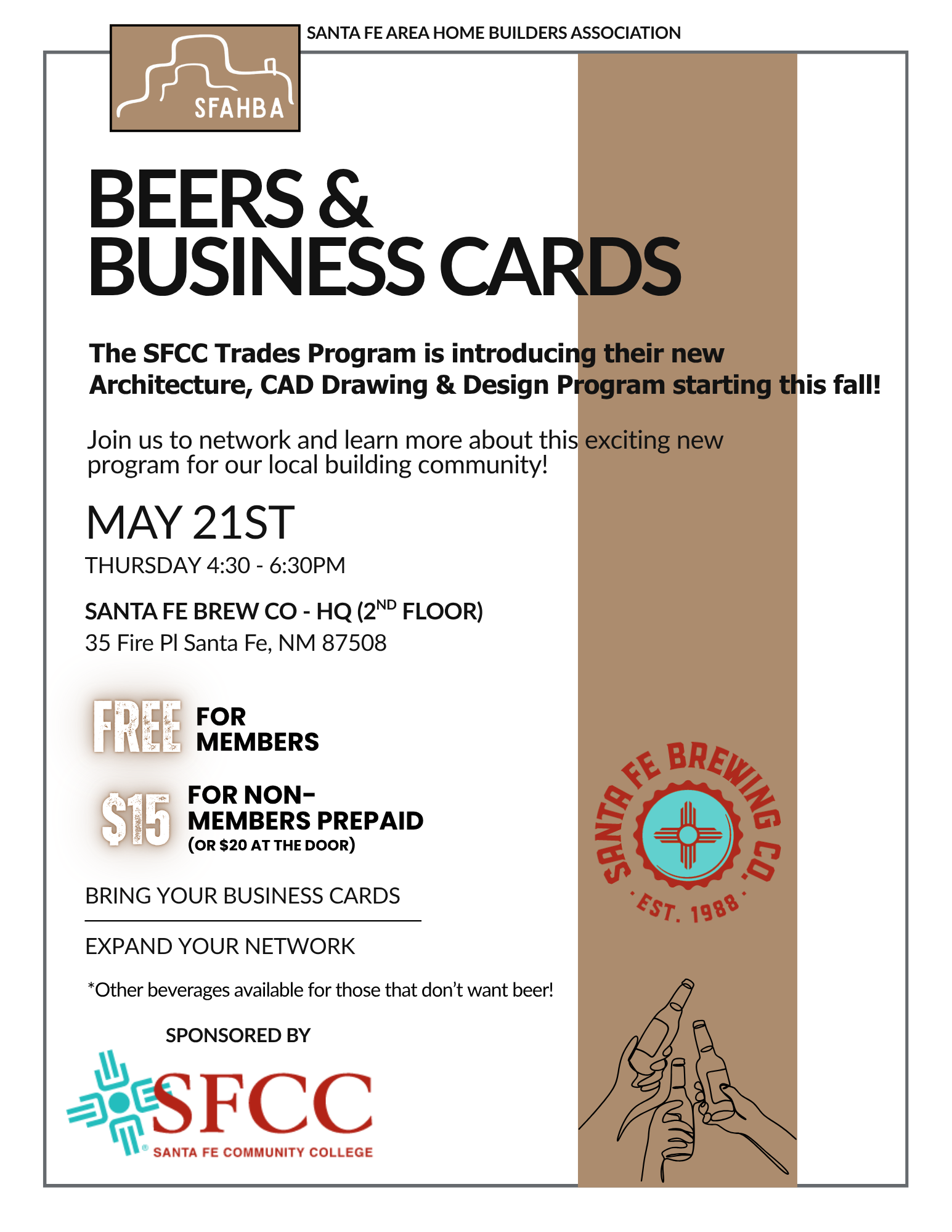 Beers & Business Cards – with SFCC